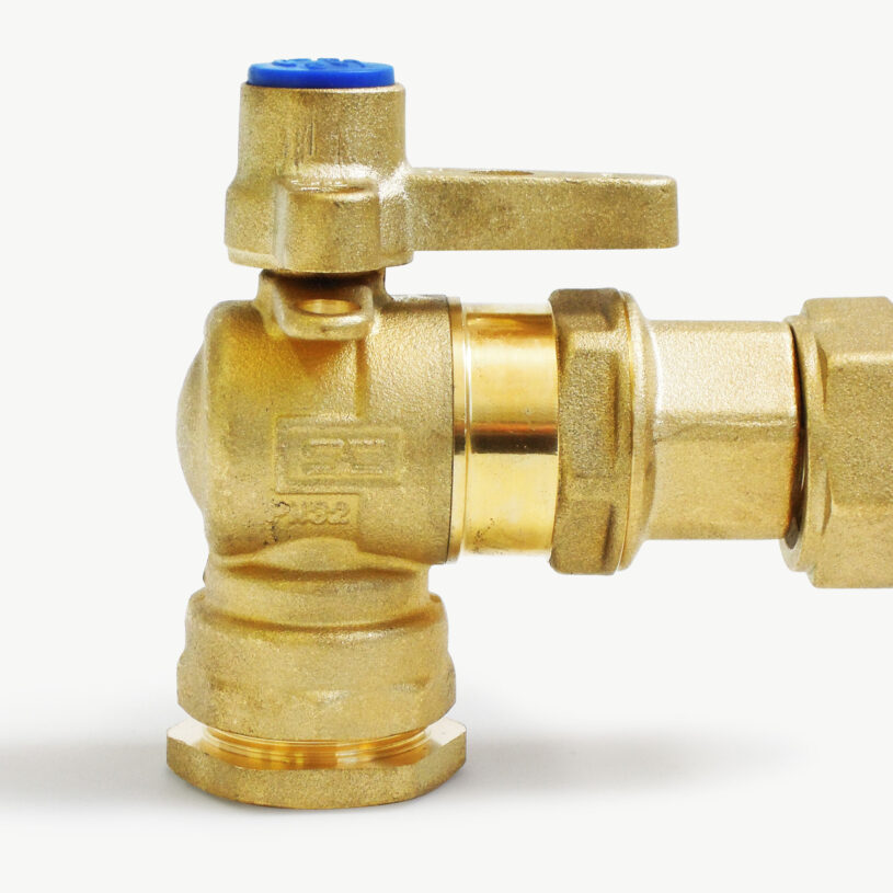 Angle Ball Valve Dual Check Valve DN20 – PE25