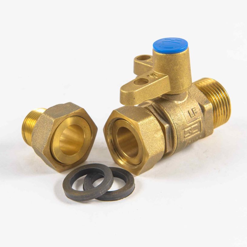 Complete meter assembly: Single isolation valve BSP connections