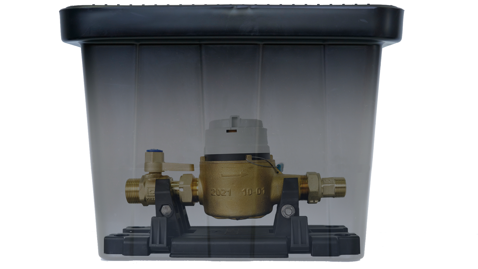 Complete meter assembly: Single isolation valve BSP connections