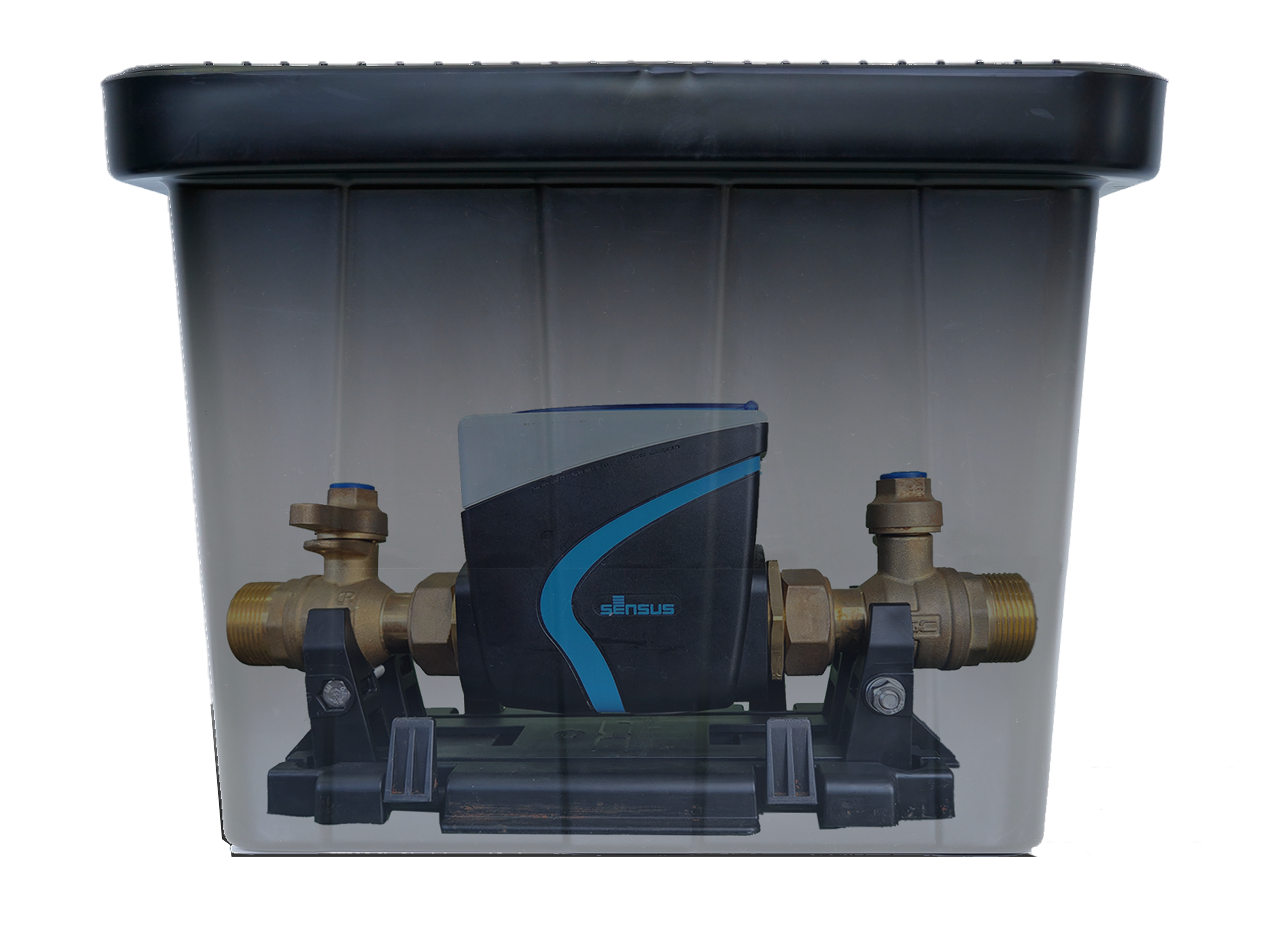 Complete meter assembly: Dual isolation valve for BSP Connections DN25
