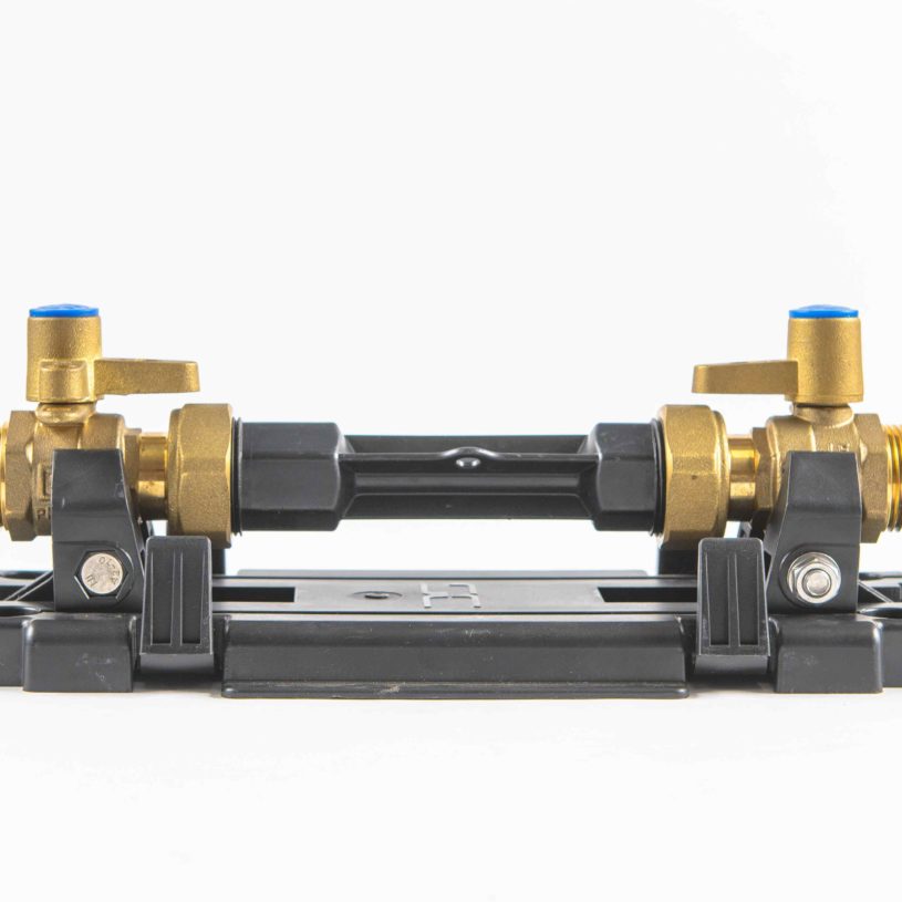 METER ASSEMBLY: DUAL ISOLATION VALVES FOR BSP CONNECTIONS (NO METER)