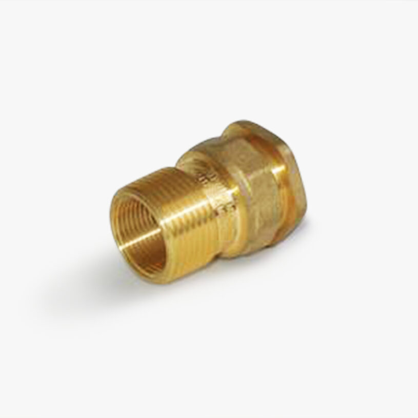 PE25 / dual threaded end connector